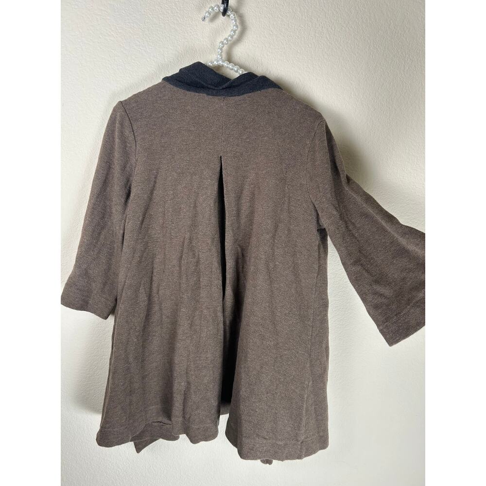 Chalet et Ceci Cardigan Women's Size Small Brown Duster Sweater Made in USA - Picture 11 of 11